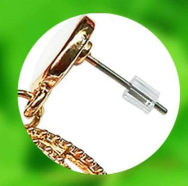 Silicone fishhook stoppers.